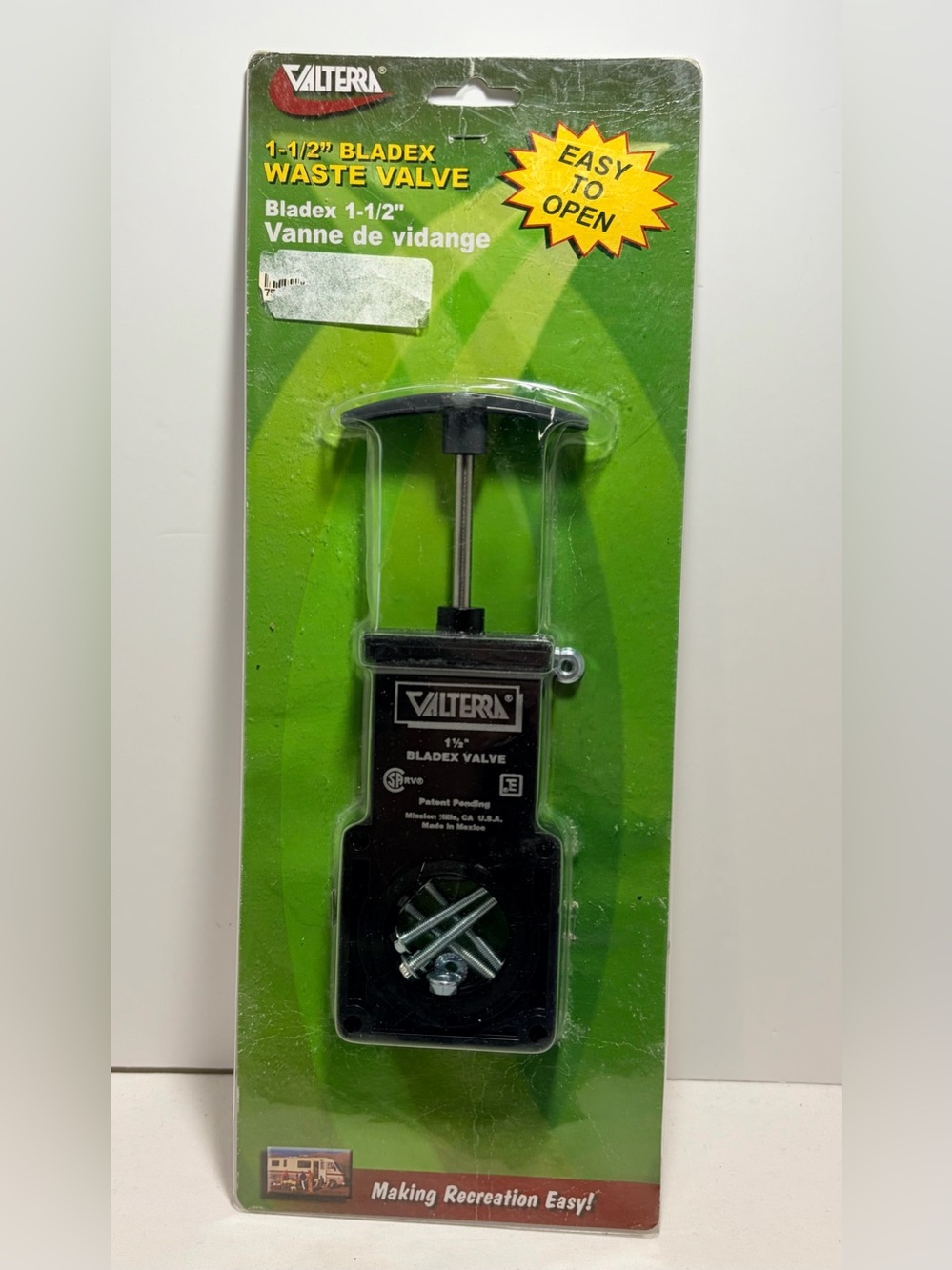 NEW Valterra Bladex 1-1/2" Waste Valve RV Camping